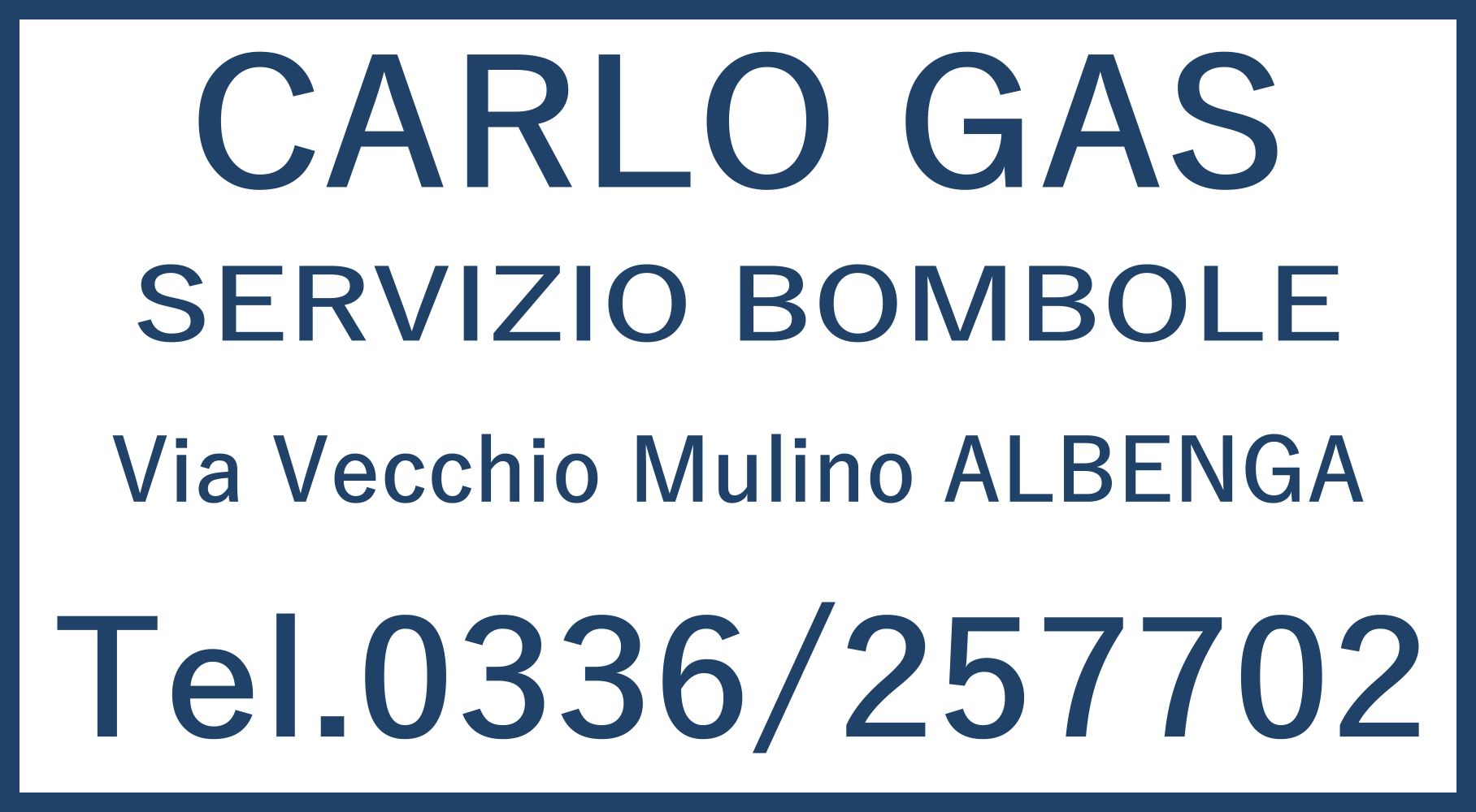 Aufkleber neu Carlo Gas