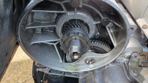 neues Primärzahnrad eingebaut